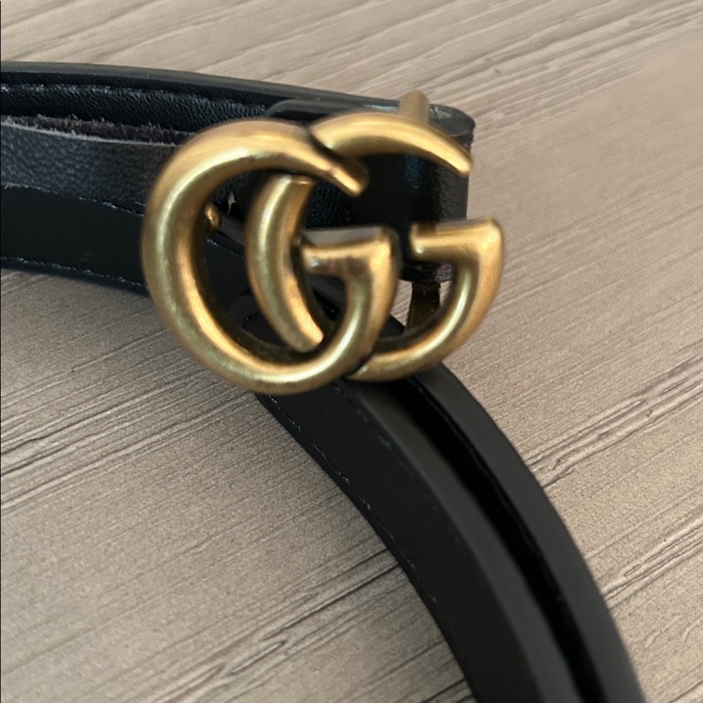 Black Belt with Gold Buckle - Picture 8 of 8